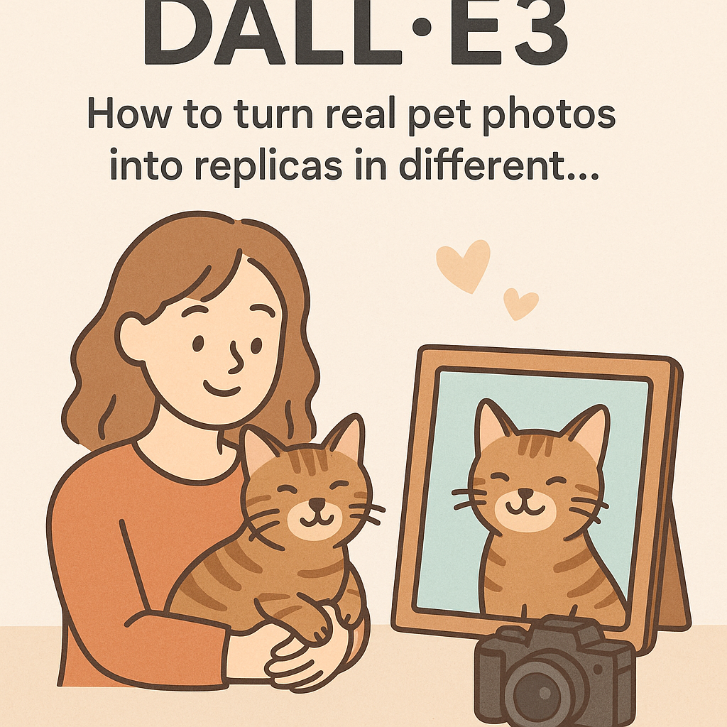 DALLE3 - How to turn real pet photos into replicas in different ...